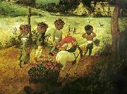 Pieter Bruegel detalilj fran slattern,juli USA oil painting artist